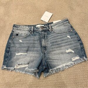 Distressed Denim Shorts